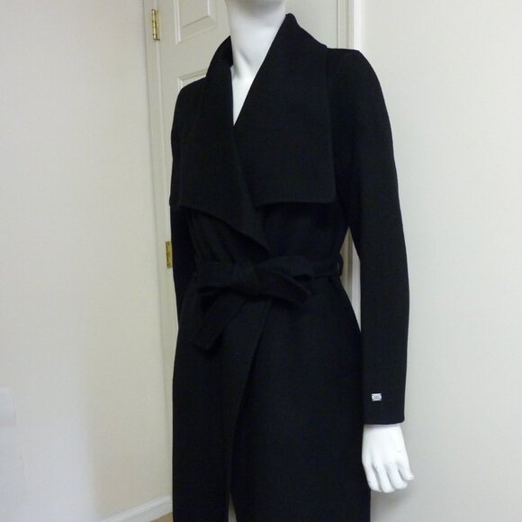 Soia & Kyo Britta-U Double Face Wool Wrap Coat - Picture 11 of 13